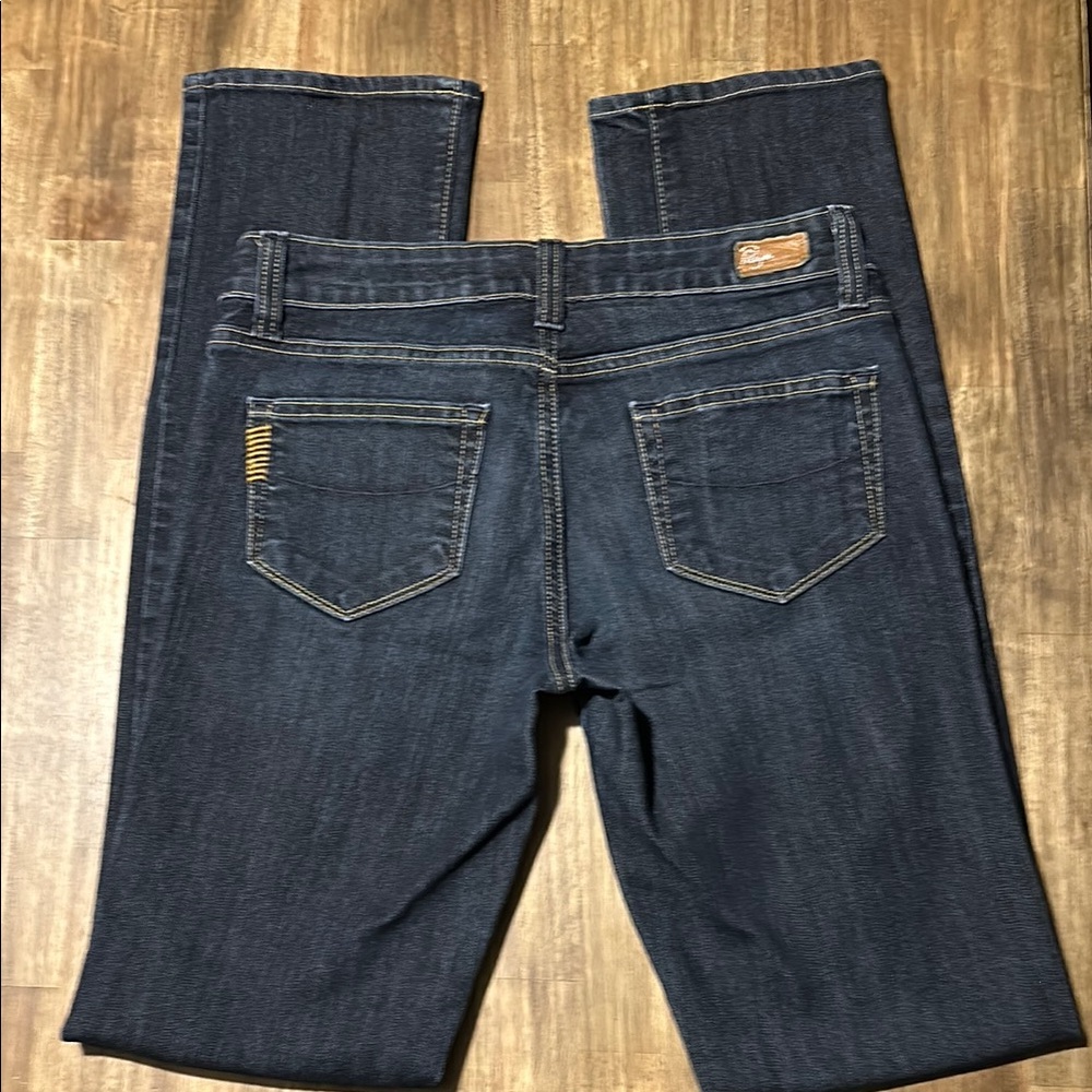 PAIGE Skyline Blue Jeans with Durable Denim - Picture 3 of 13